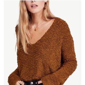 NEW Free People Chopped Popcorn Pullover Size M